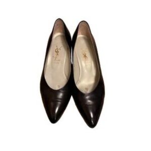 Vintage black 1960’s 1970’s YSL HEELS